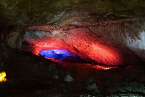 Dachstein Rieseneis Cave Austria Atmospheric lighting for underground adventure spaces